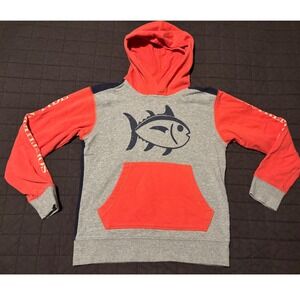Southern Tide‎ Boys Grey Yupper Deck Hoodi Orange Grey